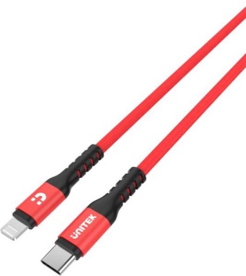 Photo of Unitek 1m USB Type-C to Lighting Charge Sync Cable - Red