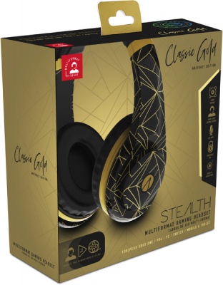 Photo of Stealth - Multiformat Abstract Classic Gold Stereo Gaming Headset - Black