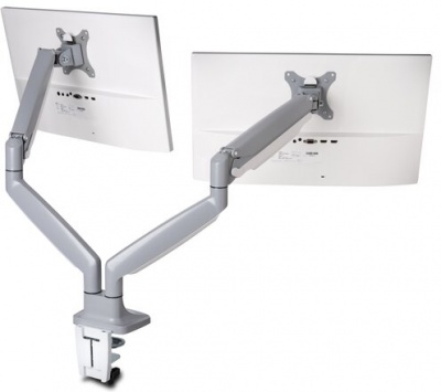 Photo of Kensington One-Touch Height Adjustable Dual Monitor Arm - Silver