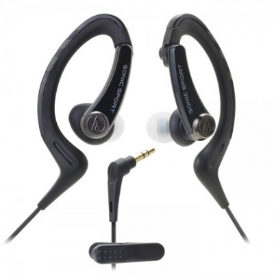 Photo of Audio Technica ATH-SPORT1BK SonicSport In-Ear Sport Headphones - Black