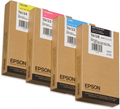 Photo of Epson T612400 220ml Singlepack Yellow Ink Cartridge