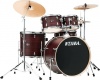 TAMA IE62H6W-BWW Imperialstar 6 pieces Acoustic Drum Kit with Hardware - Burdundy Walnut Wrap Photo