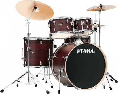 Photo of TAMA IE62H6W-BWW Imperialstar 6 pieces Acoustic Drum Kit with Hardware - Burdundy Walnut Wrap