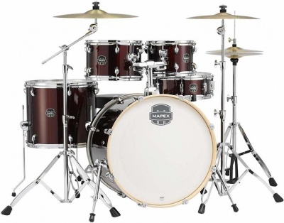 Photo of Mapex Storm Series 5 pieces Rock Acoustic Drum Kit with Hardware - Burgandy