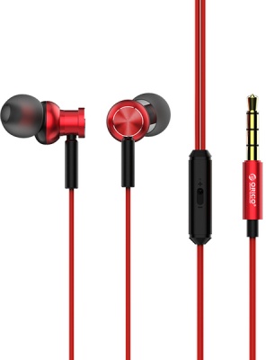 Photo of Orico SoundPlus RM2 3.5mm Metal In-Ear Headphones - Red