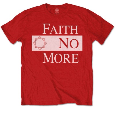 Photo of Faith No More - Classic New Logo Star Men's T-Shirt - Red