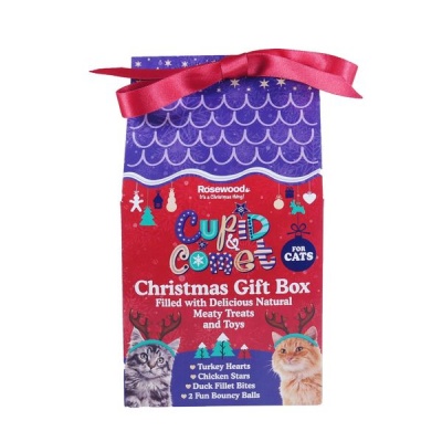 Rosewood Christmas Gift Box for Cats
