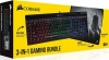 Corsair 3-IN-1 Gaming Bundle K55 RGB Keyboard; M55 RGB PRO Mouse; MM300 Cloth Mousepad - Medium Photo