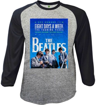 Photo of The Beatles - 8 Days a Week Movie Poster Men's Raglan - Grey