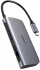 Ugreen USB Type-C 6-In-1 Multi-Functional Hub - Silver Grey Photo