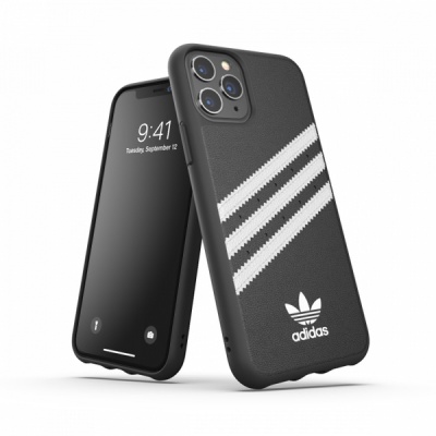Photo of Adidas 3-Stripes Snap Case for Apple iPhone 11 Pro - Black and White