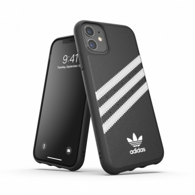 Photo of Adidas 3-Stripes Snap Case for Apple iPhone 11 - Black and White