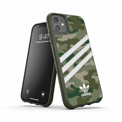 Photo of Apple Adidas 3-Stripes Camo Snap Case for iPhone 11 - Green and White