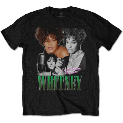 Photo of Whitney Houston - Always Love You Homage Men's T-Shirt - Black