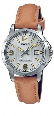 Photo of Casio Standard Ladies Collection Analog Wrist Watch - Silver and Brown