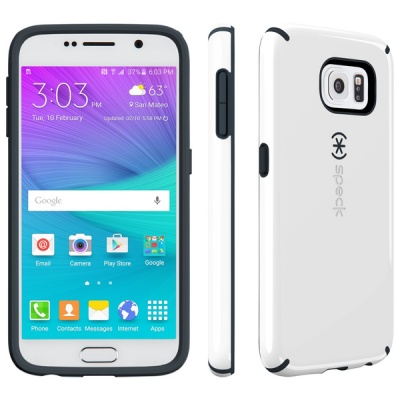 Photo of Speck CandyShell Case for Samsung Galaxy S6 - White and Grey