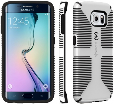 Photo of Speck CandyShell Grip Case for Samsung Galaxy S6 Edge - White and Black