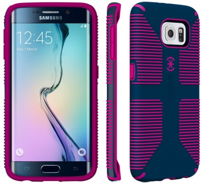 Photo of Speck CandyShell Grip Case for Samsung Galaxy S6 Edge - Blue and Pink