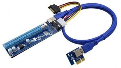 Photo of OEM - USB 3.0 piecesi-E 1x to 16x Extender Riser Card Adapter; USB 3.0 Cable; 30cm Cable