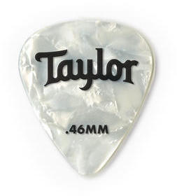 Photo of Taylor Celluloid 351 White Pearl .71mm Pick
