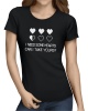 I Need Some Hearts Womens T-Shirt Black Photo