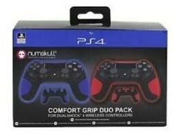 Photo of Numskull - Official PlayStation silicone cover skin - Anti-slip Controller Grip Twin Pack for PS4 controller Dualshock