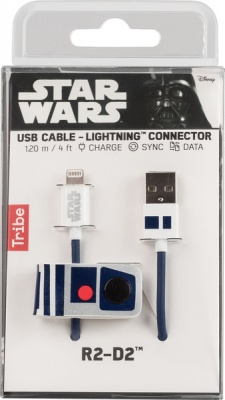 Photo of Tribe - USB to Lightning Sync&Charge Cable Star Wars R2D2 120cm Apple MFi Certified