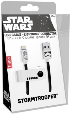 Photo of Tribe - USB to Lightning Sync&Charge Cable Star Wars Stormtrooper Apple MFi Certified 120cm