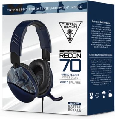 Photo of Turtle Beach - Recon 70 Ear Force Wired Gaming Headset - Blue Camo