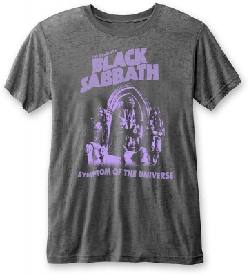 Photo of Black Sabbath - Symptom of the Universe Burnout Men's T-Shirt - Black