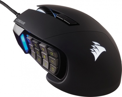Photo of Corsair Scimitar Elite RGB Optical Moba/MMO Gaming Mouse - Black