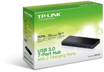 Photo of TP LINK TP-Link UH720 USB3.0 7-Port Hub X 2 Charging Points