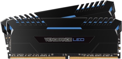 Photo of Corsair - VENGEANCE LED 16GB DDR4 DRAM 2666MHz C16 Memory Module Kit - Blue LED