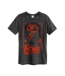 Photo of David Bowie - Aladdin Sane Amplified Vintage T-Shirt - Charcoal
