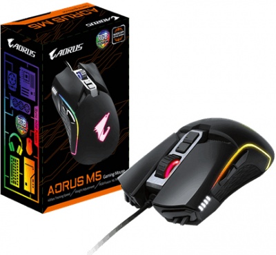Photo of Gigabyte - AORUS M5 Optical Gaming Mouse - Black