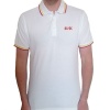 AC/DC - Classic Logo Unisex Polo T-Shirt - White Photo