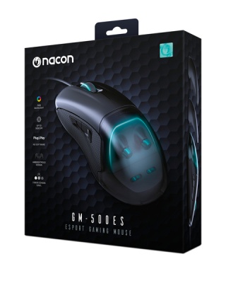 Photo of NACON GM-500ES Wired Gaming Mouse - Optical Sensor - 6400DPI - Black