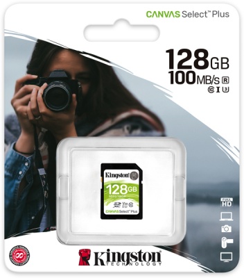 Photo of Kingston Technology - 128GB Canvas Select Plus SDXC Flash Memory Card Class 10