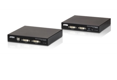 Photo of Aten - USB DVI Dual View Kvm Extender Hdbasetâ„¢ 2.0 USB 2.0 and Rs-232 up to 100 Meters Using Cat6/6a Cable /