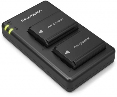 Photo of RAVPower - 1100mAh Sony NP-FW50 Replacement Battery x2 with DC Dual Battery Charging Bay