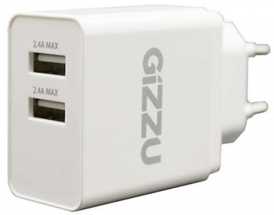 Photo of Gizzu - Dual USB 3.4A Wall Charger - White