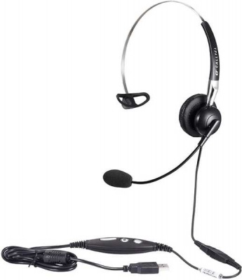Photo of Calltel - H650NC Mono-Ear Noise-Cancelling Headset - Black