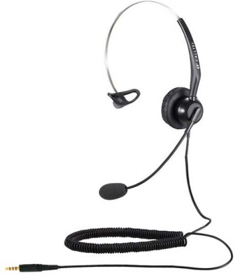 Photo of Calltel - T800 Mono-Ear Noise-Cancelling Headset Single 3.5mm - Black