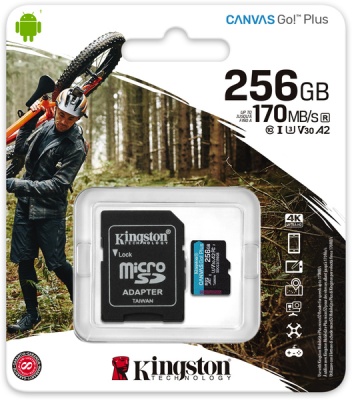 Photo of Kingston Technology - Canvas Go! Plus - UHS-I microSDXC Memory Card with SD Adapter