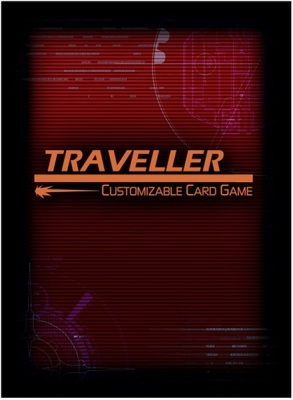 Photo of Far Future Enterprises - Traveller Customizable Card Game Sleeves - Blue Traveler Logo