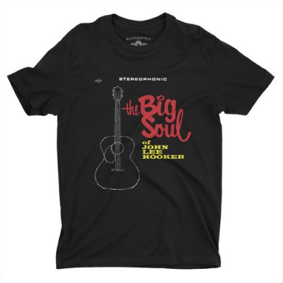 Photo of Bluescentric John Lee Hooker - Big Soul of Jlh LP Art LW Unisex T-Shirt - Black