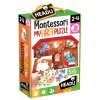 Headu Educational Puzzles - Montessori First Puzzle the Farm 5 Large Wooden Shapes Photo