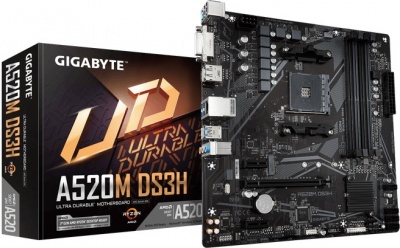 Photo of Gigabyte A520MDS3H AM4 AMD Motherboard