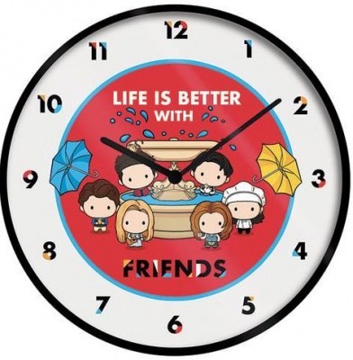 Photo of Friends - Life is Better - Chibi 10'' Wall Clock