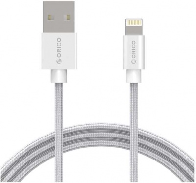 Photo of Orico Nylon USB 2.0 to Lightning Apple Charge & Sync Cable 1m - Silver
